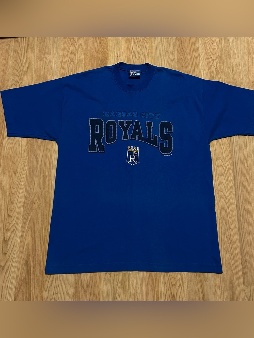 Kansas City Royals Vintage Pro Player Size XL Blue T-Shirt MLB